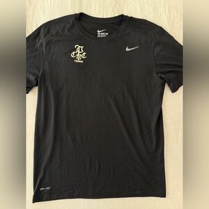 Nike Black and Gold Tennis Tee